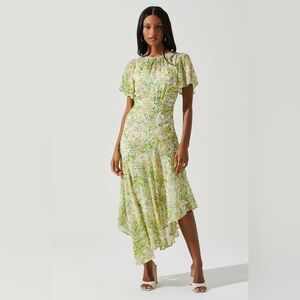 ASTR the Label flutter sleeve dress